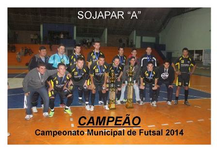 Sojapar "A" sagra-se Campeão do Campeonato de Futsal