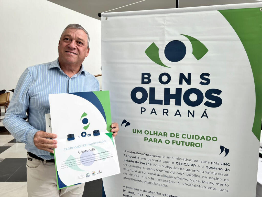 Contenda adere ao Programa Bons Olhos Paraná