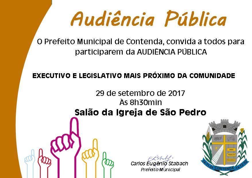 CONVITE - AUDIÊNCIA PÚBLICA