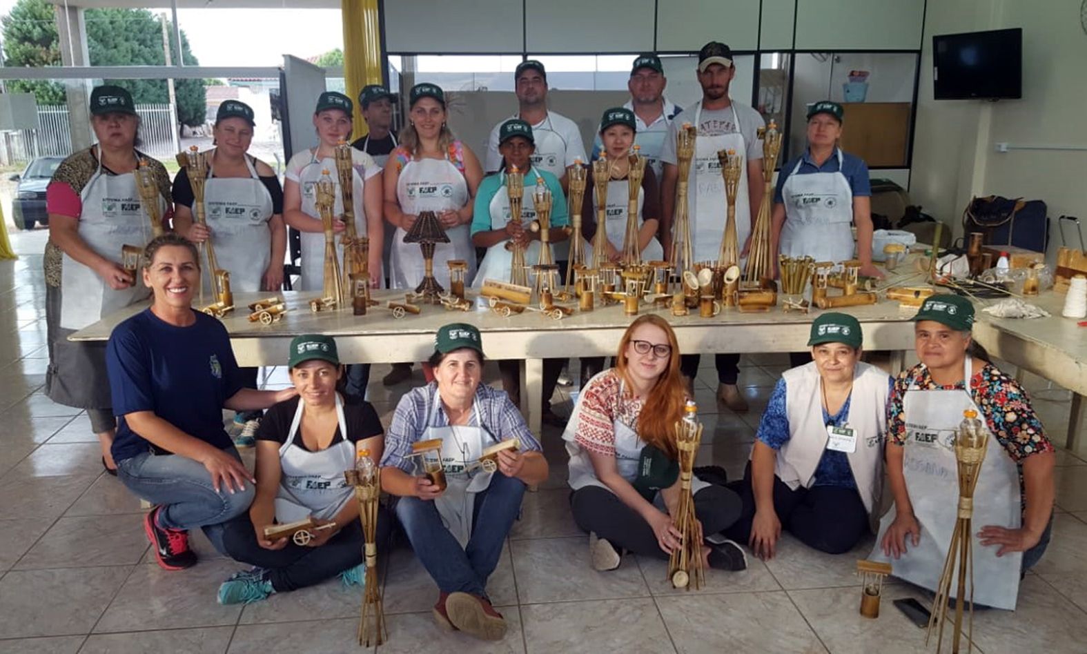 Curso de Artesanato em Bambus foi realizado na cidade de Contenda