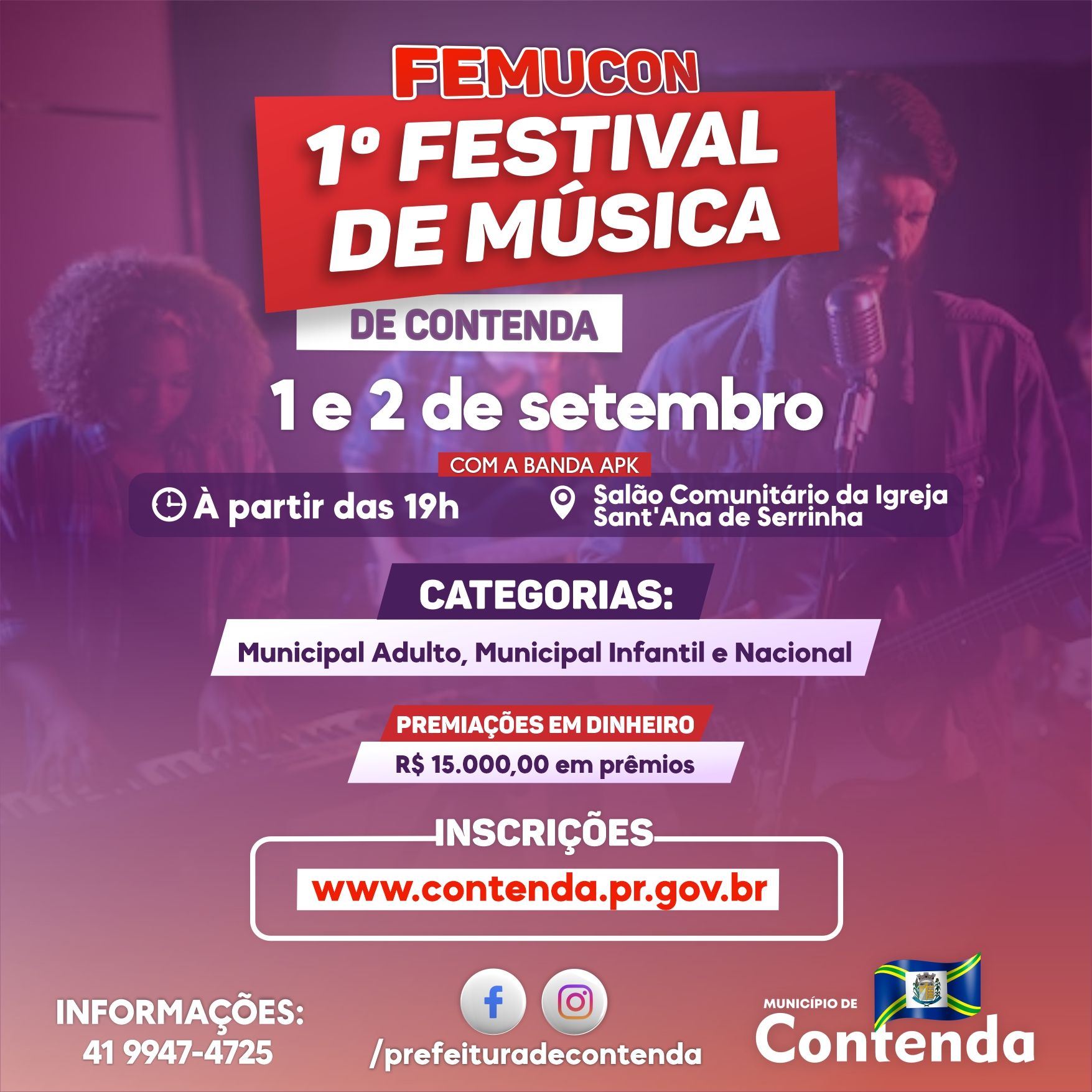 Contenda prepara o 1º Festival de Música