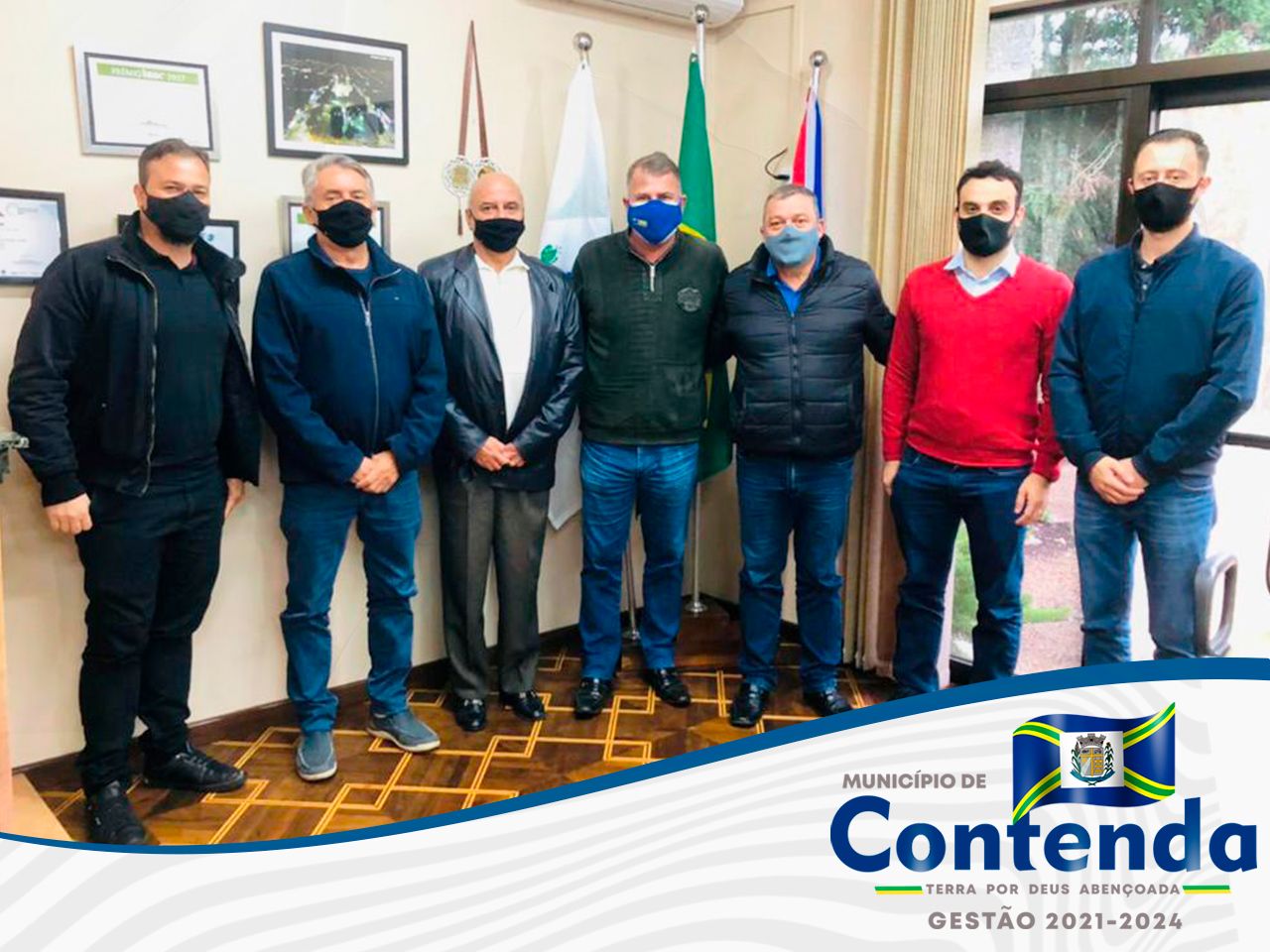 Reunião entre Prefeitura de Campo Largo e Prefeitura de Contenda. 