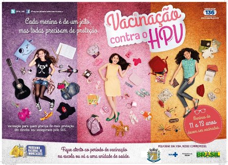 Vacinação contra o HPV entre meninas de 11 a 13 anos