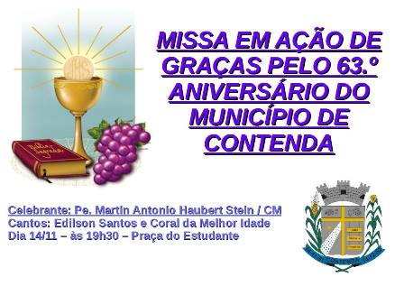 Missa em Ação de Graças pelo 63.º Aniversário do Município