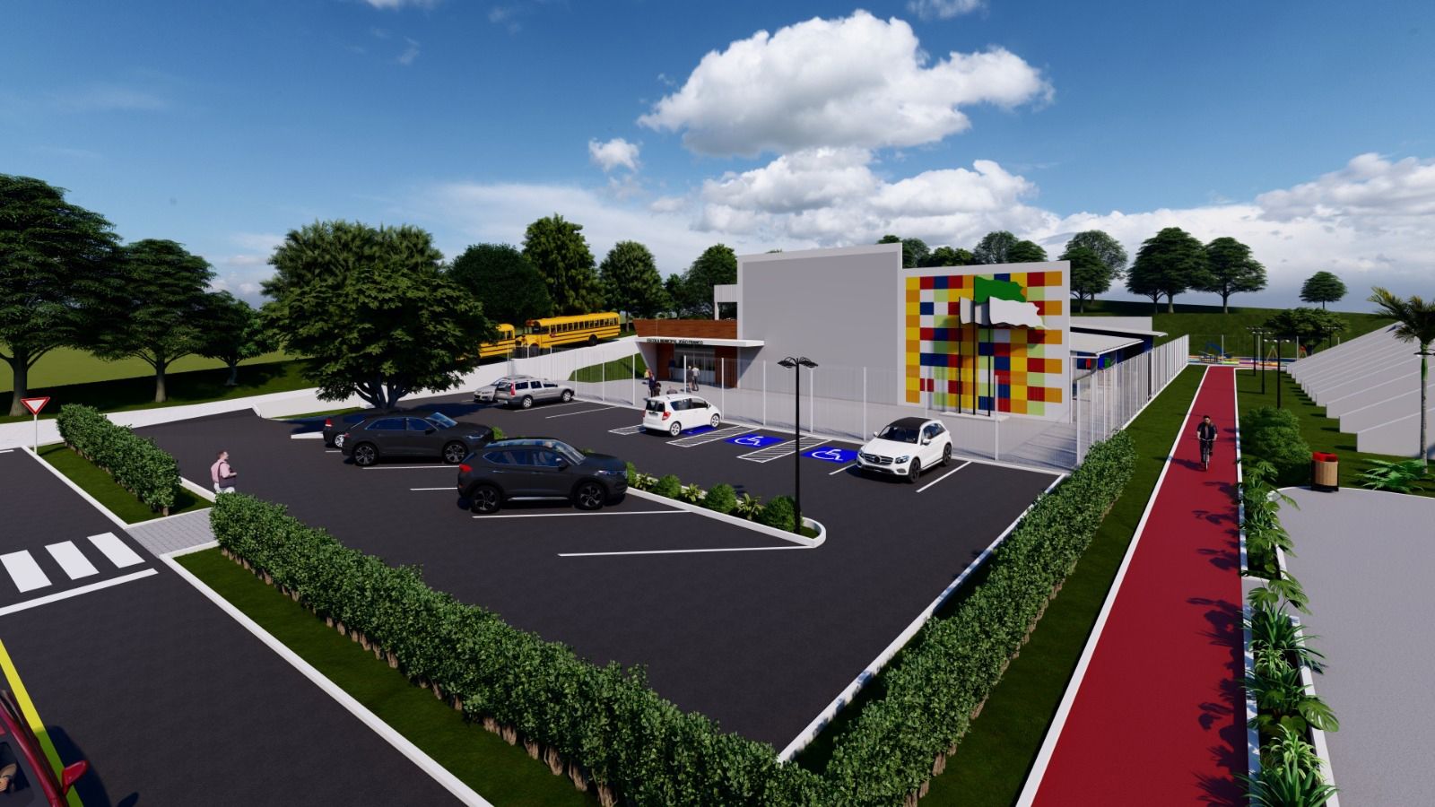 Prefeitura faz a drenagem para nova escola