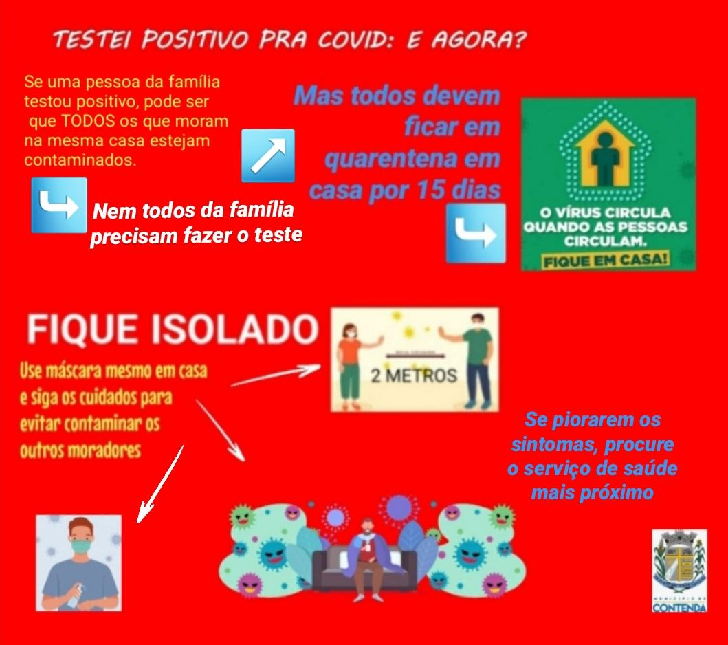 TESTEI POSITIVO PARA COVID19. E AGORA?