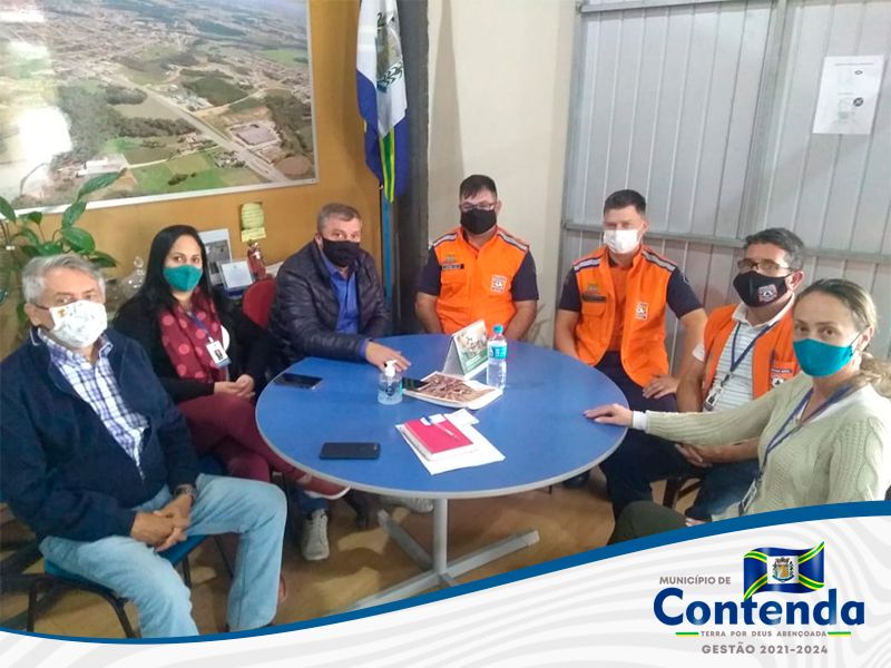 Prefeito recebe visita da Defesa Civil de Araucária 