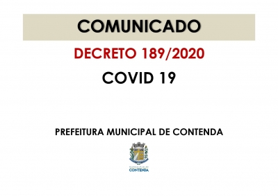 Editado novo Decreto Municipal com medidas para enfrentamento da Covid19