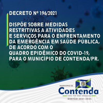 Decreto Municipal 196/2021