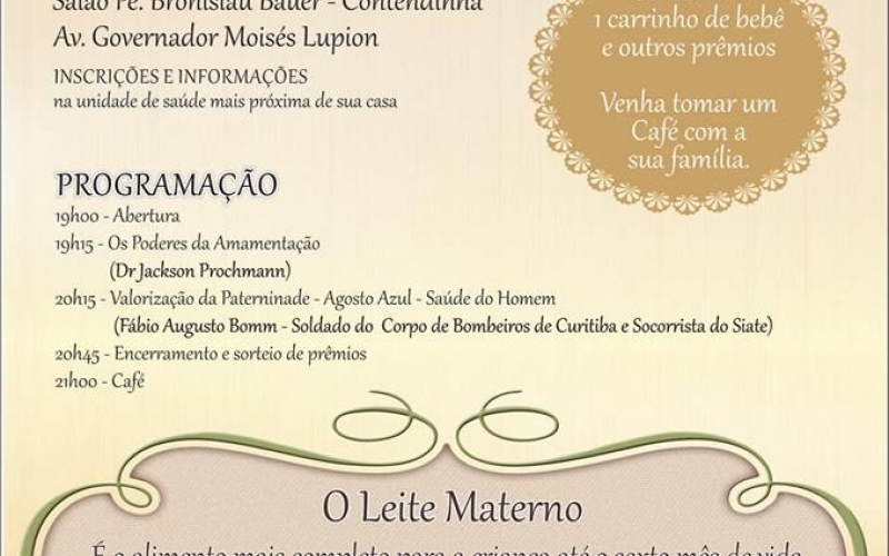 ATENÇÃO GESTANTES, MAMÃES EM AMAMENTAÇÃO E FAMILIARES: