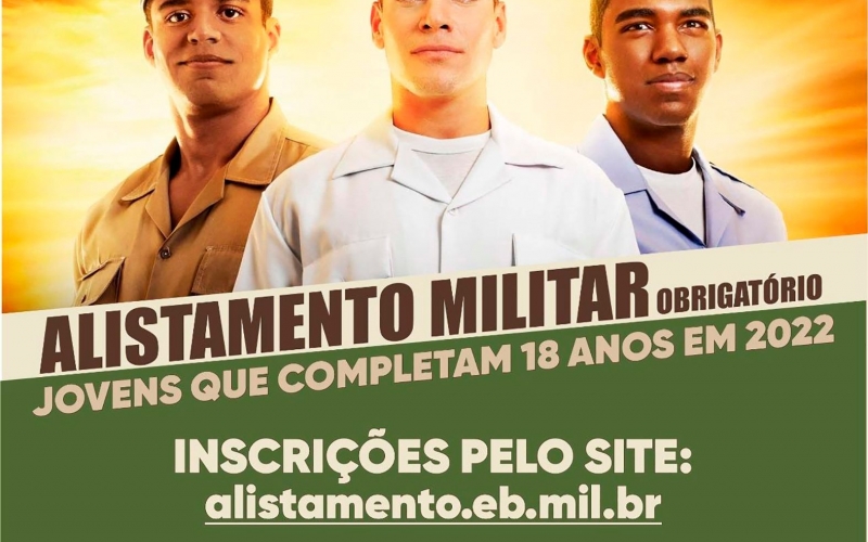 Contenda: alistamento militar deve ser feito até 30 de junho