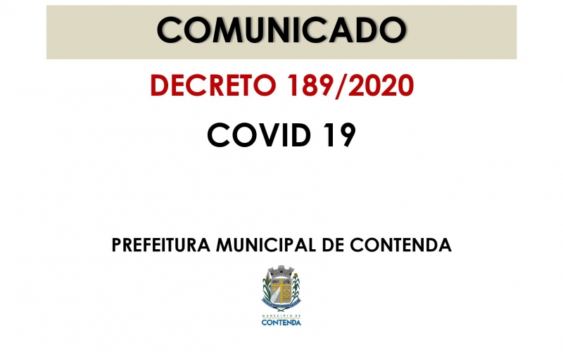 Editado novo Decreto Municipal com medidas para enfrentamento da Covid19