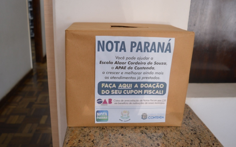 VOCÊ SABIA QUE VOCÊ PODE AJUDAR A APAE DE CONTENDA DOANDO SEU CUPOM FISCAL SEM CPF NA NOTA?
