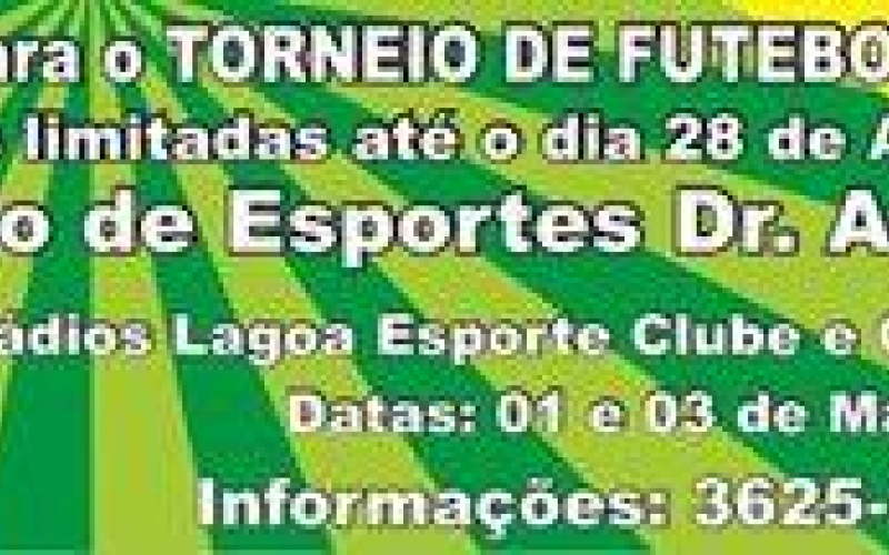 Inscrições Abertas para o Torneio do Trabalhador Futebol de Campo